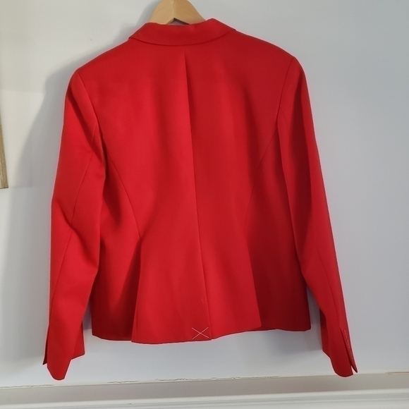 NEW Pendleton Holiday Red Wool Blazer Suit Jacket 18P Office Church Classic - Picture 3 of 12